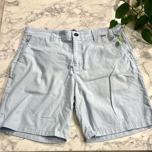 Hurley Men's Sky Blue Flat Front Shorts